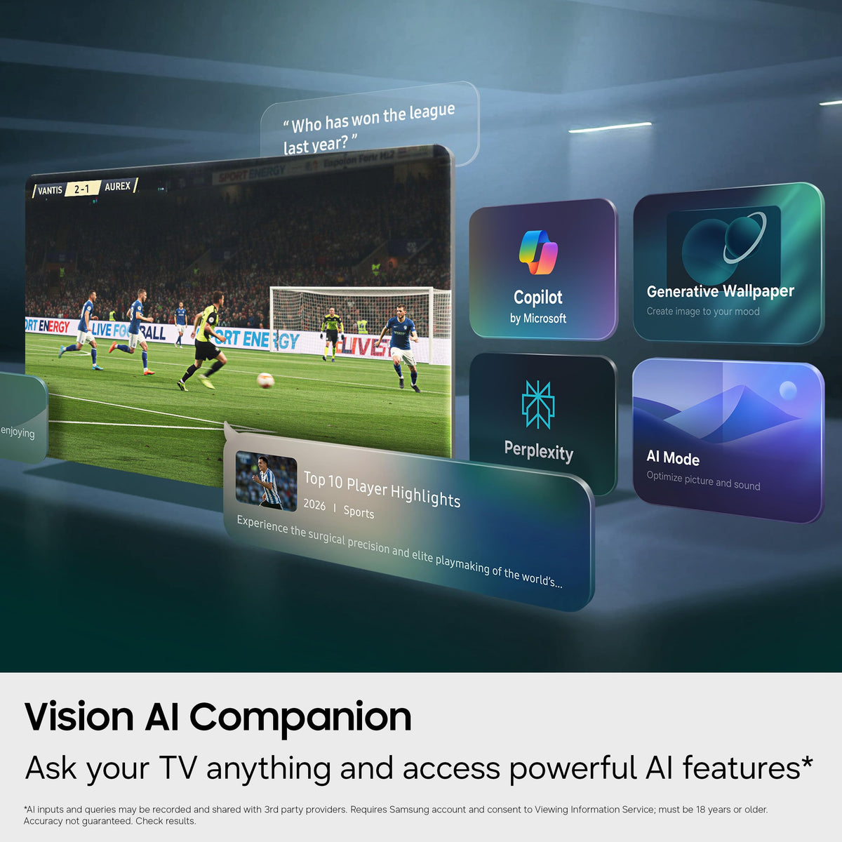 Samsung 65-Inch Class M80H Series, Mini LED, 4K, Smart TV, 2026 Model