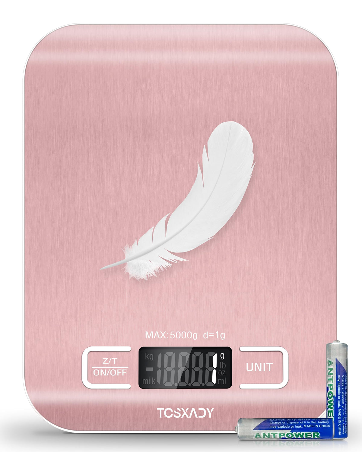 Food Scale, Digital Kitchen Scale with Grams & Ounces Units, 11lb