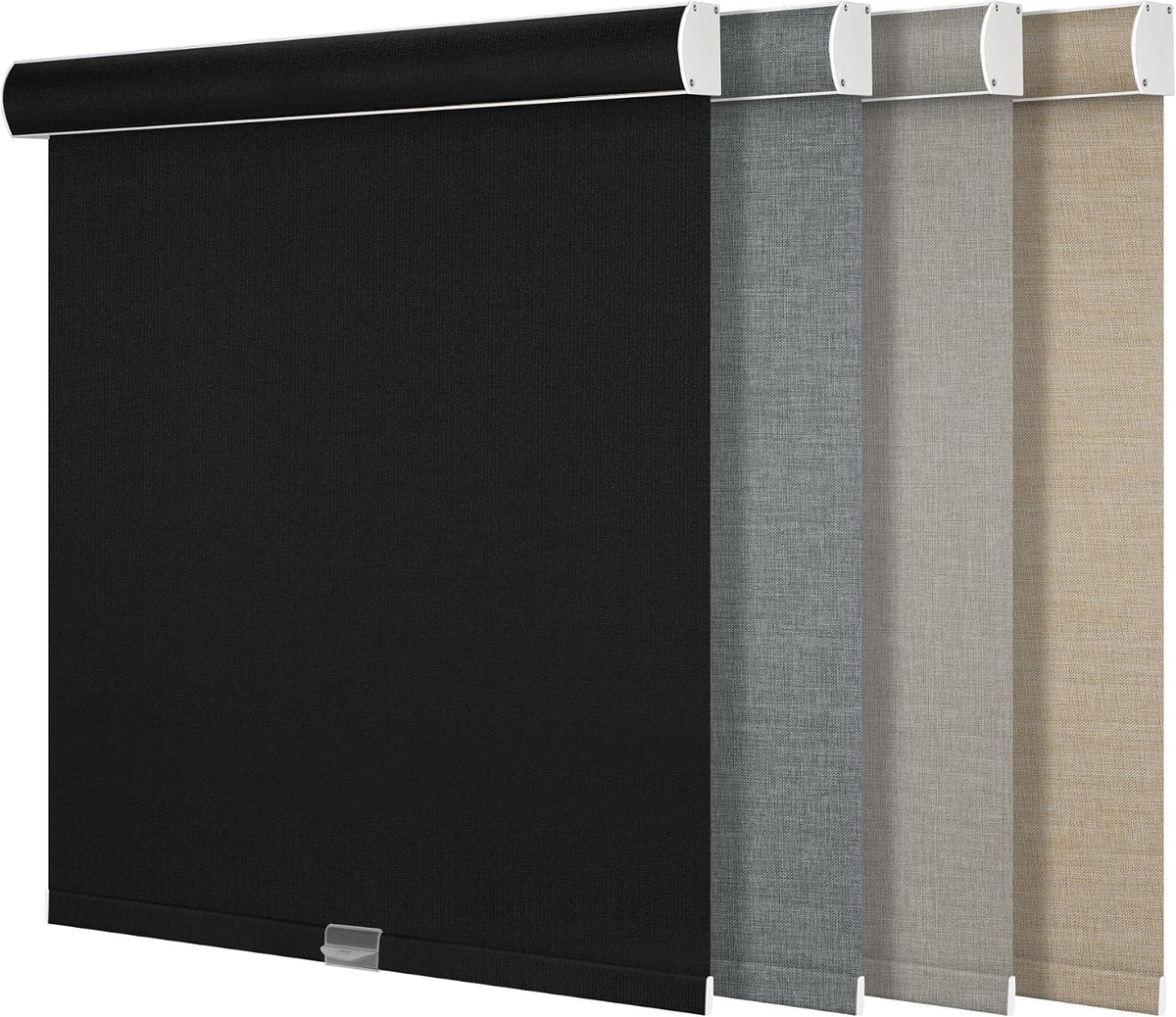 Boolegon Blackout Roller Shades for Windows, Beige, Custom Size