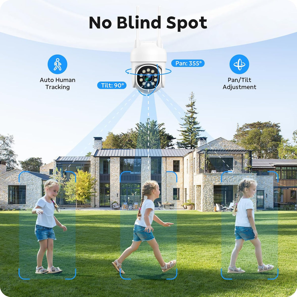 CAMCAMP Home Security Camera System Wireless Outdoor WiFi 5G 24/7 Recording