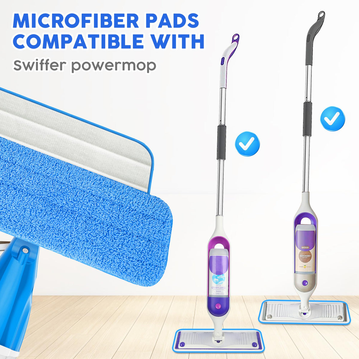 Microfiber Spray Mops for Floors Cleaning: Wet Dry Mop Hardwood Floor Mops
