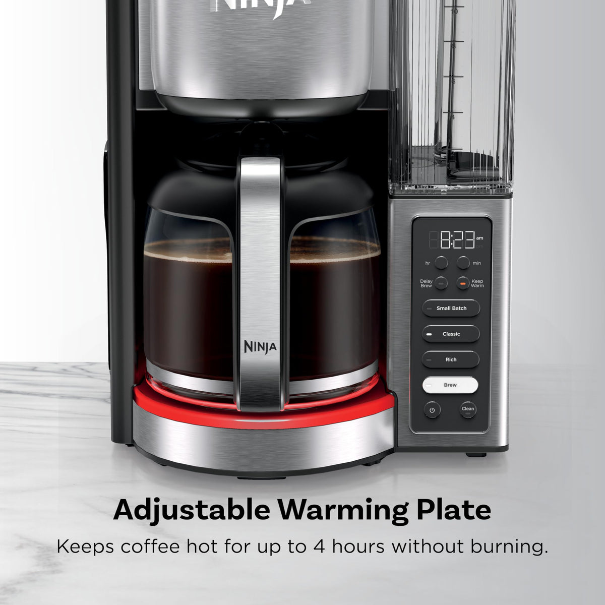 Ninja Fresh Brew Coffee Maker, 12 Cup Glass Carafe, Stainless Steel, CE251