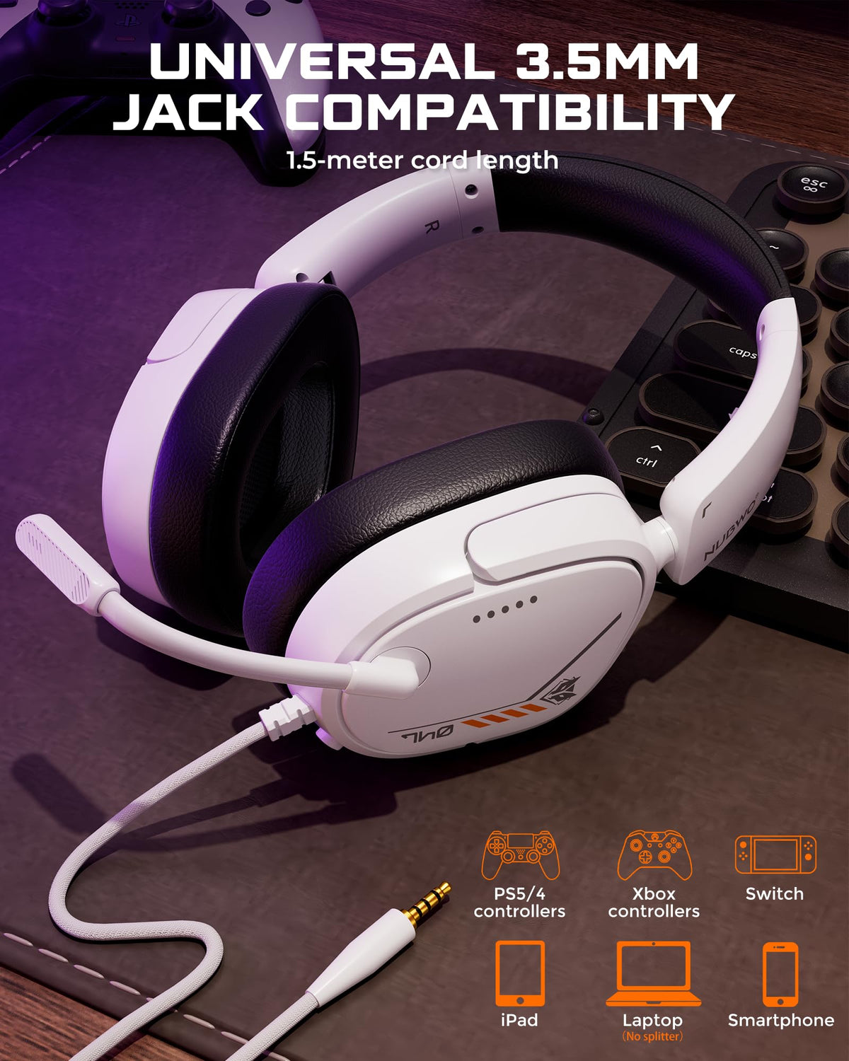 NUBWO HG04L Gaming Headset for Xbox Series X|S/Xbox One, PS5/PS4, Switch