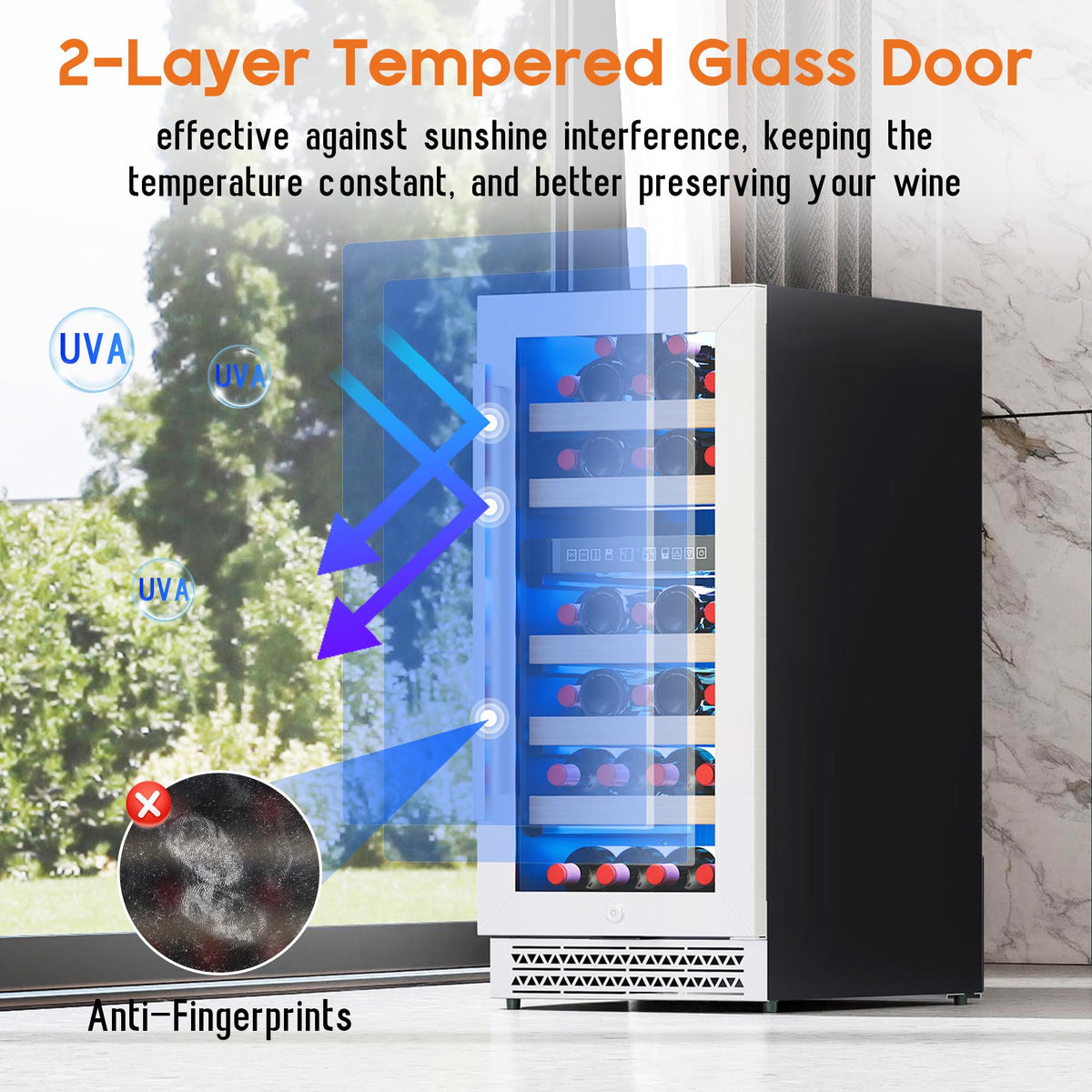 Albott 24 Inch Outdoor Beverage Fridge, 5.0 Cu.Ft Beverage Refrigerator