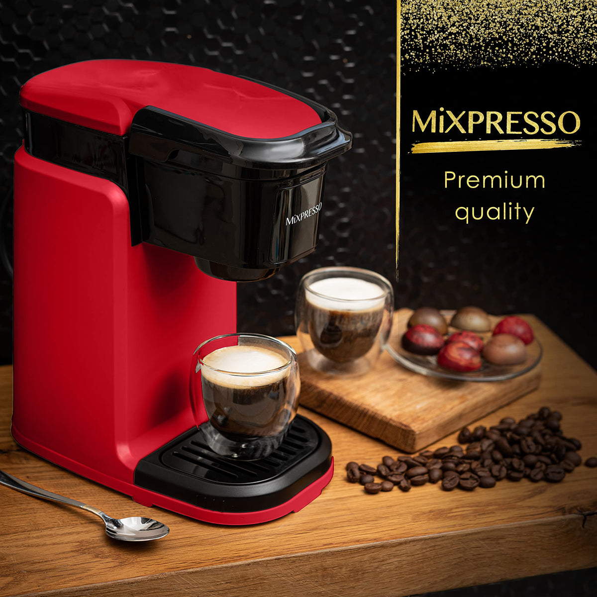 Mixpresso Single Serve Coffee Maker K Cup Coffee Maker for K Pods & Grounds