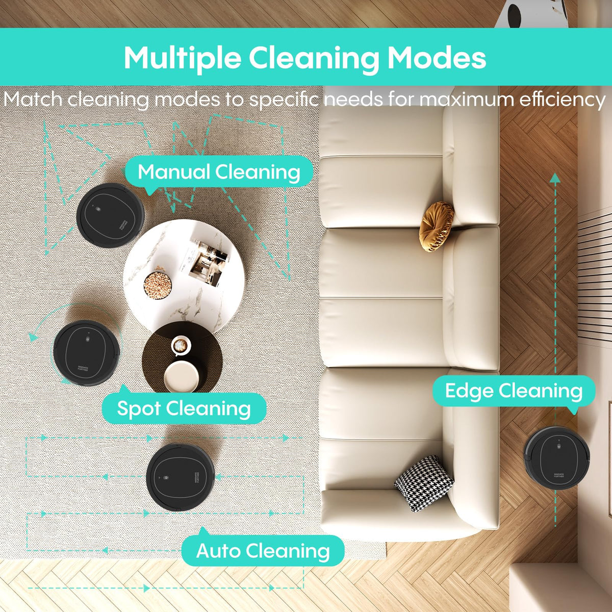 Robot Vacuum and Mop Combo, 6000Pa Powerful Suction, LiDAR, Self-Emptying