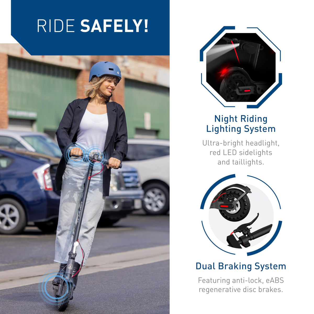 Hiboy S2 Electric Scooter - 8.5" Solid Tires - Up to 17 Miles Long-Range