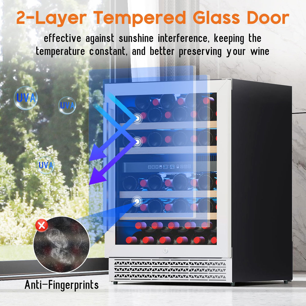 Albott 24 Inch Outdoor Beverage Fridge, 5.0 Cu.Ft Beverage Refrigerator