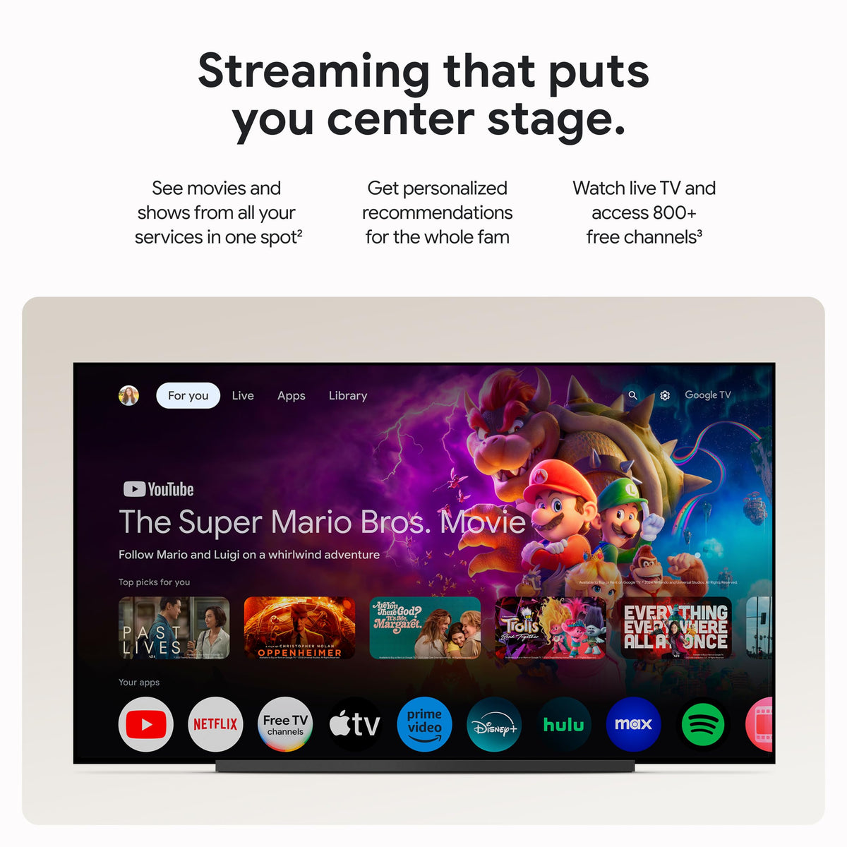 Google Streamer 4K – Fast Streaming Entertainment with Voice Search Remote, Watch Movies, Shows, Live Channels and Netflix in HDR, Smart Home Control, 32 GB Storage, Porcelain