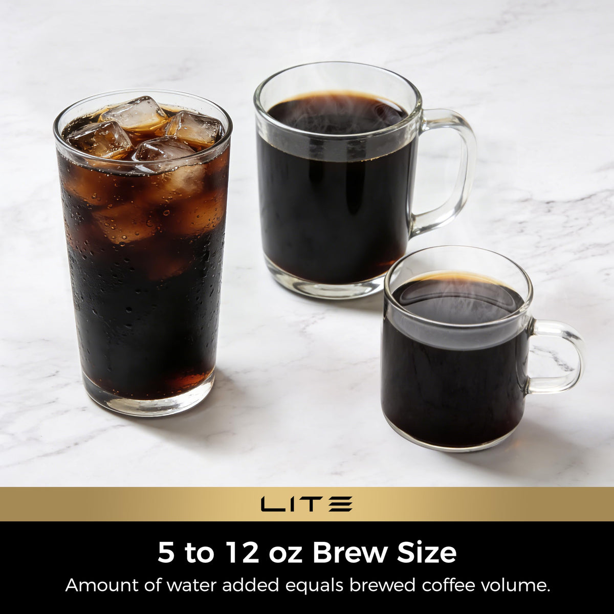 CHULUX Lite Single Serve Coffee Maker for K Cup with One Touch Brew, White