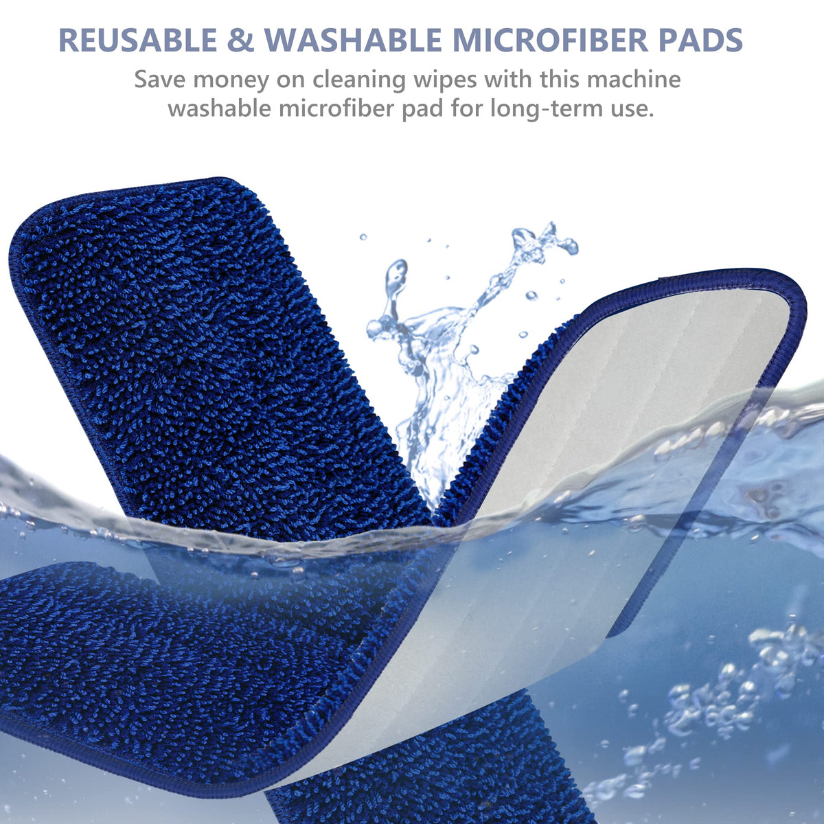 Spray Mop for Floor Cleaning: Microfiber Wet Dry Mops with 3 Washable Pads
