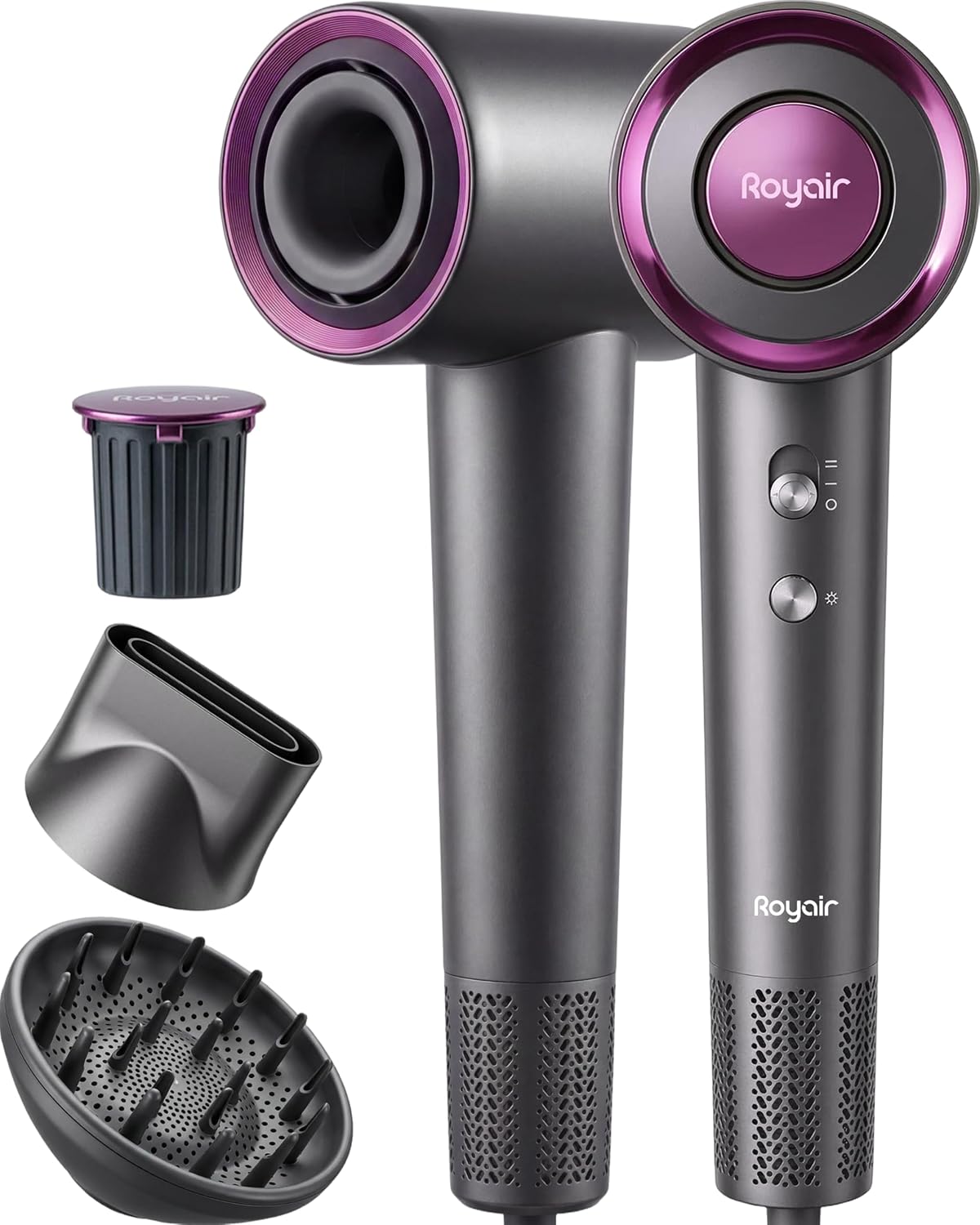 Hair Dryer, Professional High-Speed Ionic Blow Dryer with Diffuser, 1200W