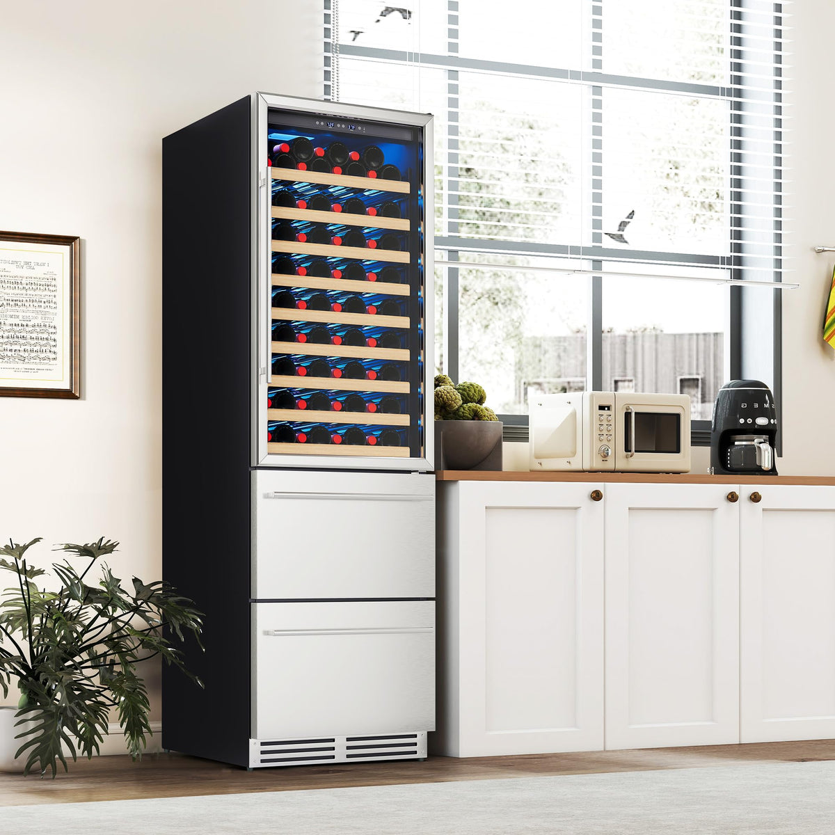 Albott 24 Inch Outdoor Beverage Fridge, 5.0 Cu.Ft Beverage Refrigerator