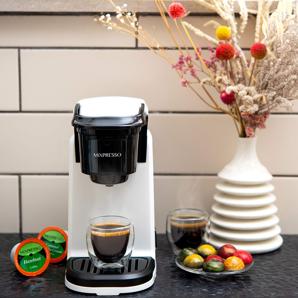 Mixpresso Single Serve Coffee Maker K Cup Coffee Maker for K Pods & Grounds