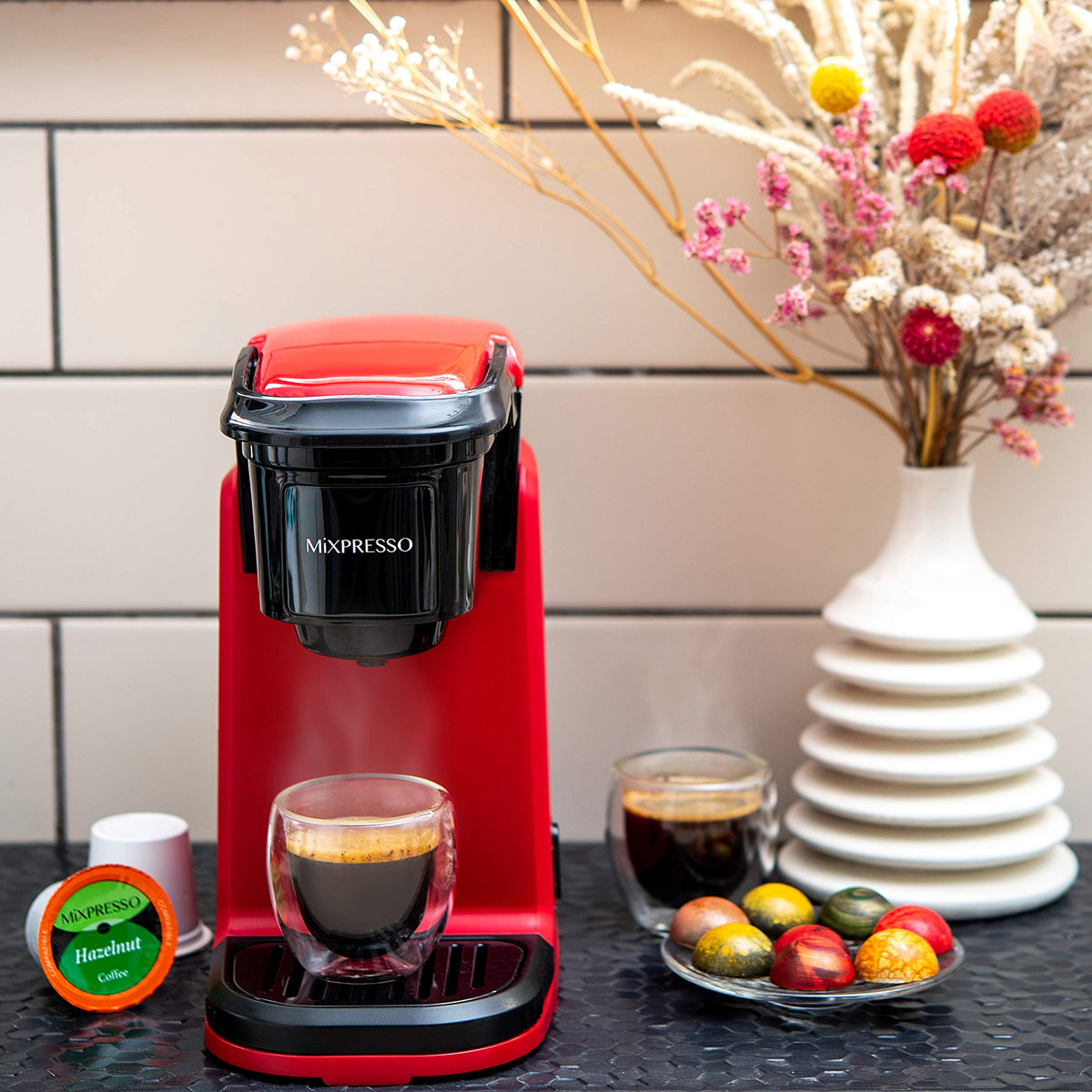 Mixpresso Single Serve Coffee Maker K Cup Coffee Maker for K Pods & Grounds