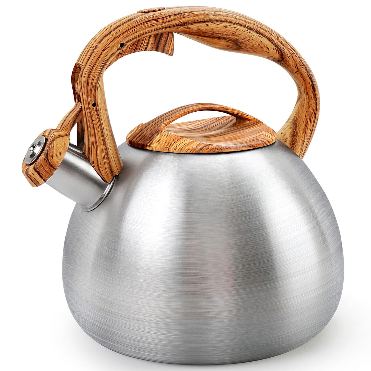 GGC Whistling Tea Kettle for Stove Top, 3.2QT/3L Stainless Steel Tea Kettle