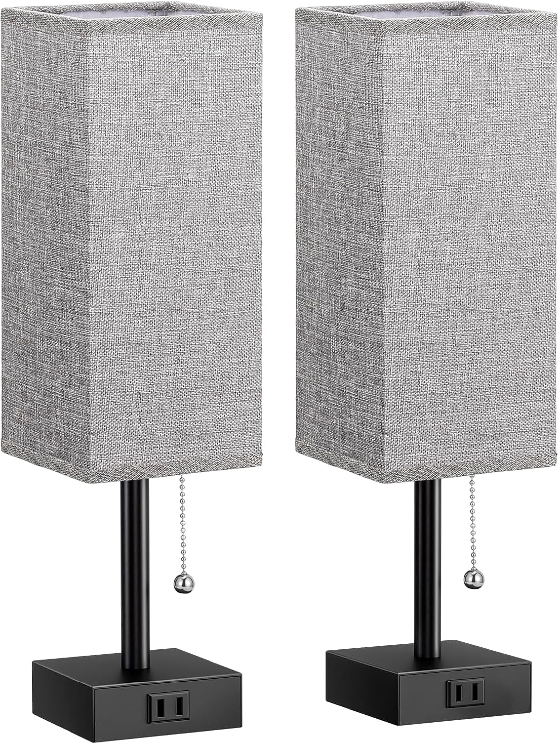 Fenmzee Bedside Lamp for Bedroom Set of 2 - Small Table Lamp for Nightstand