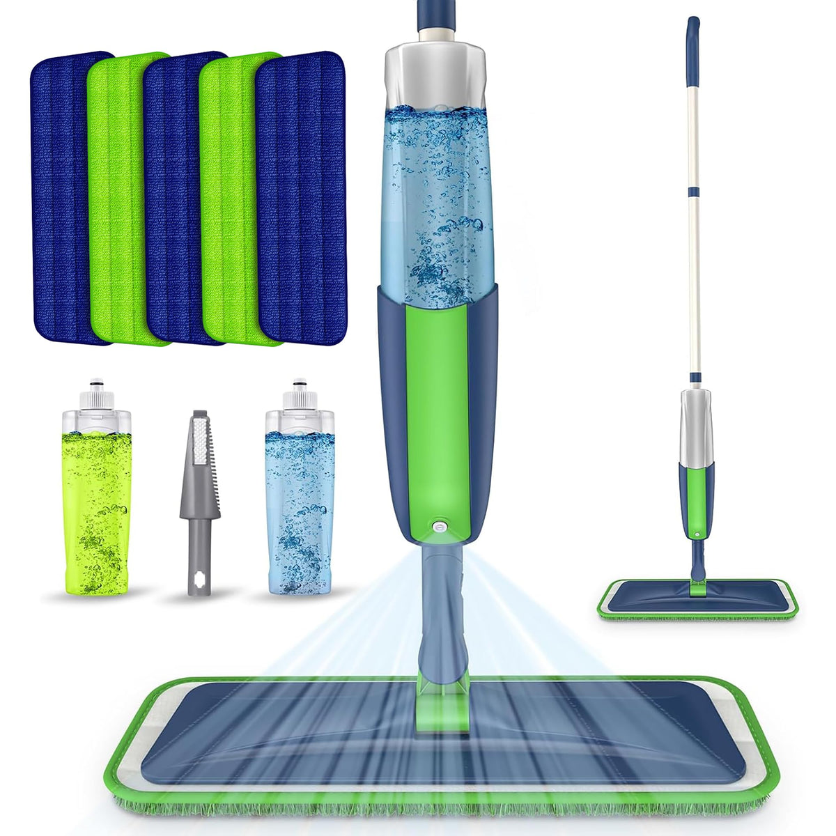 Spray Wet Mops for Floor Cleaning: Hardwood Floor Mop Refillable Dust Mop
