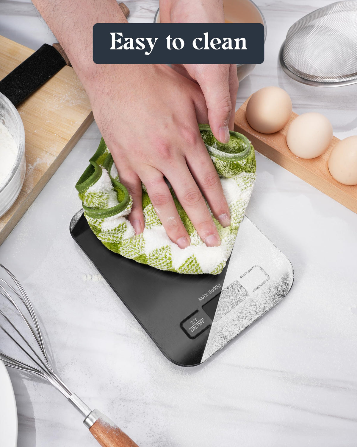 Food Scale, Digital Kitchen Scale with Grams & Ounces Units, 11lb