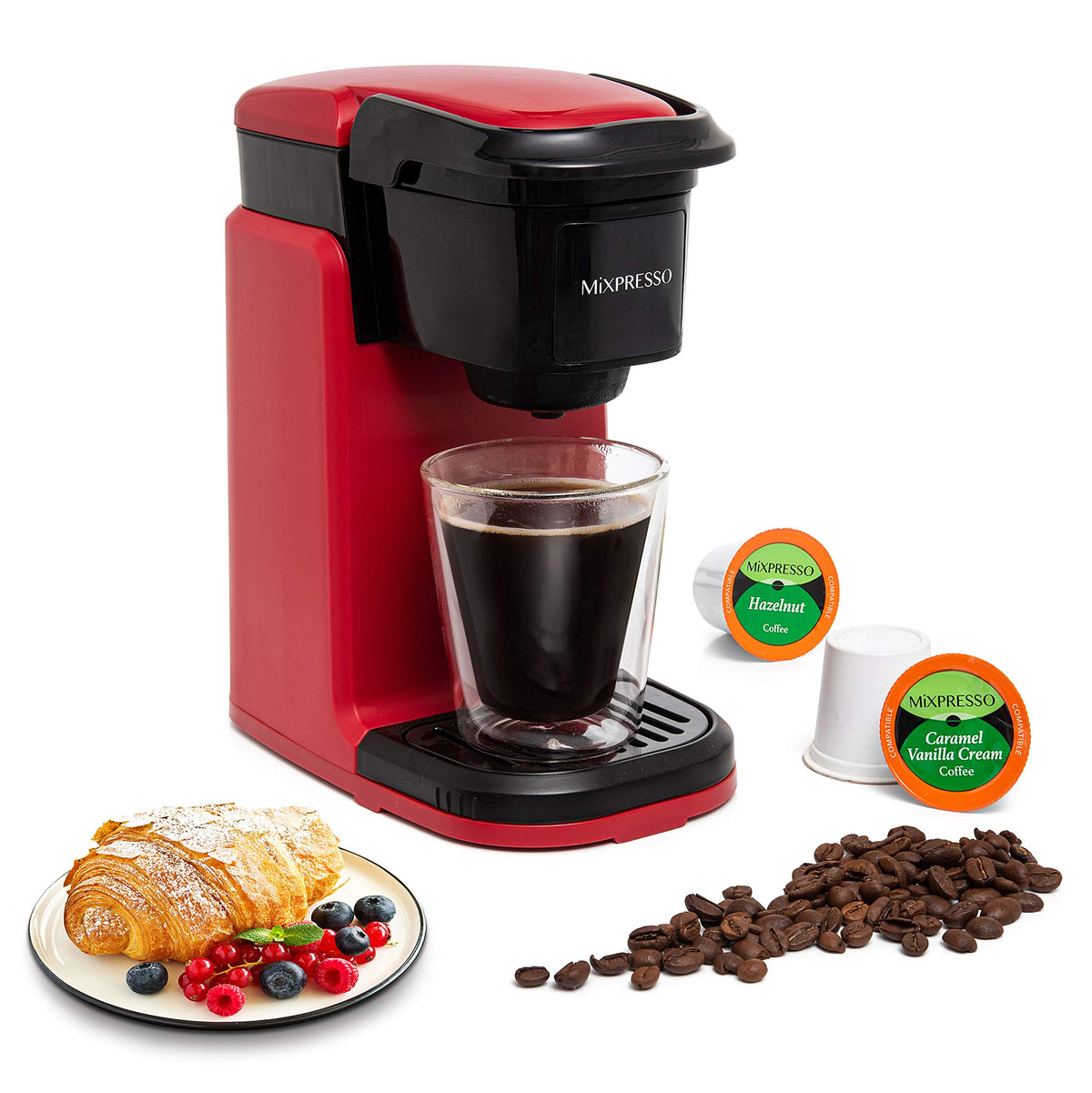 Mixpresso Single Serve Coffee Maker K Cup Coffee Maker for K Pods & Grounds