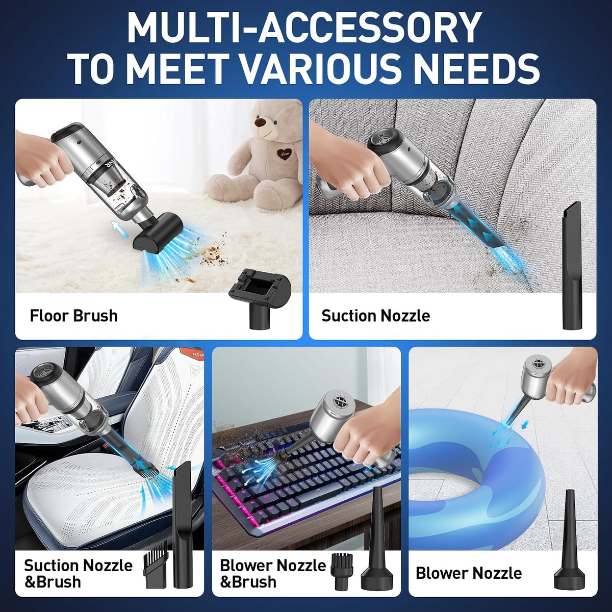 AHNR 20000PA Handheld Car Vacuum Portable Cordless with Brushless Motor