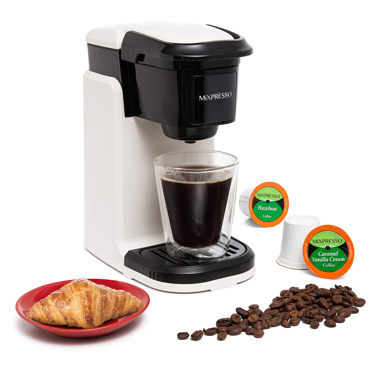 Mixpresso Single Serve Coffee Maker K Cup Coffee Maker for K Pods & Grounds