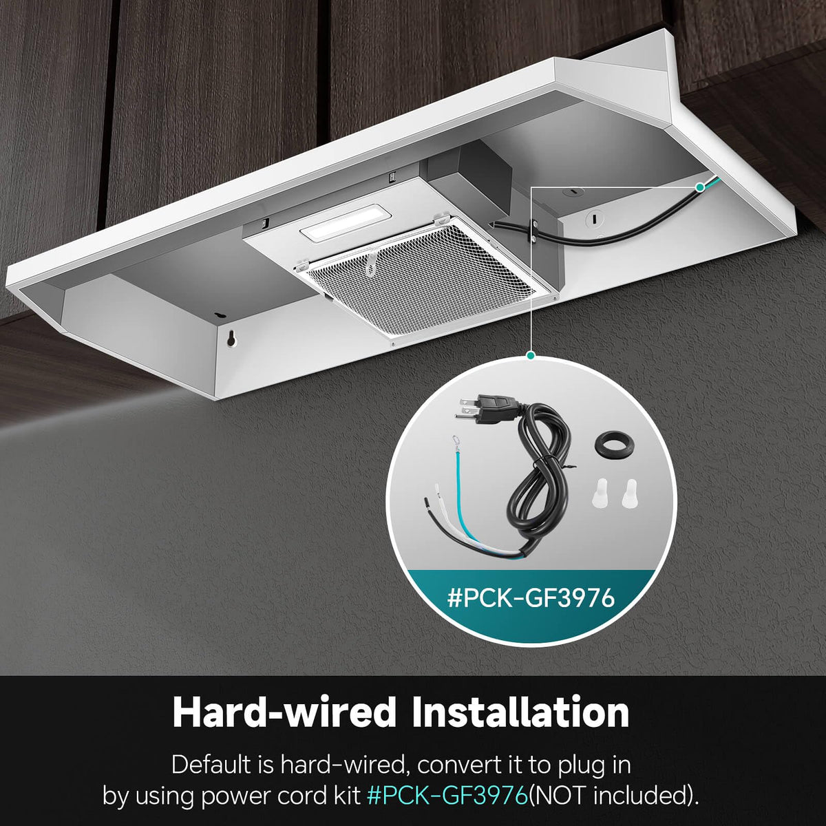 SNDOAS 30 inch Range Hood Ducted/Ductless Convertible Stainless Steel Range Hood Under Cabinet with Rocker Button Control,Vent Hood with LED Light,2 Speed Exhaust Fan,Under Cabinet Hood,Silver