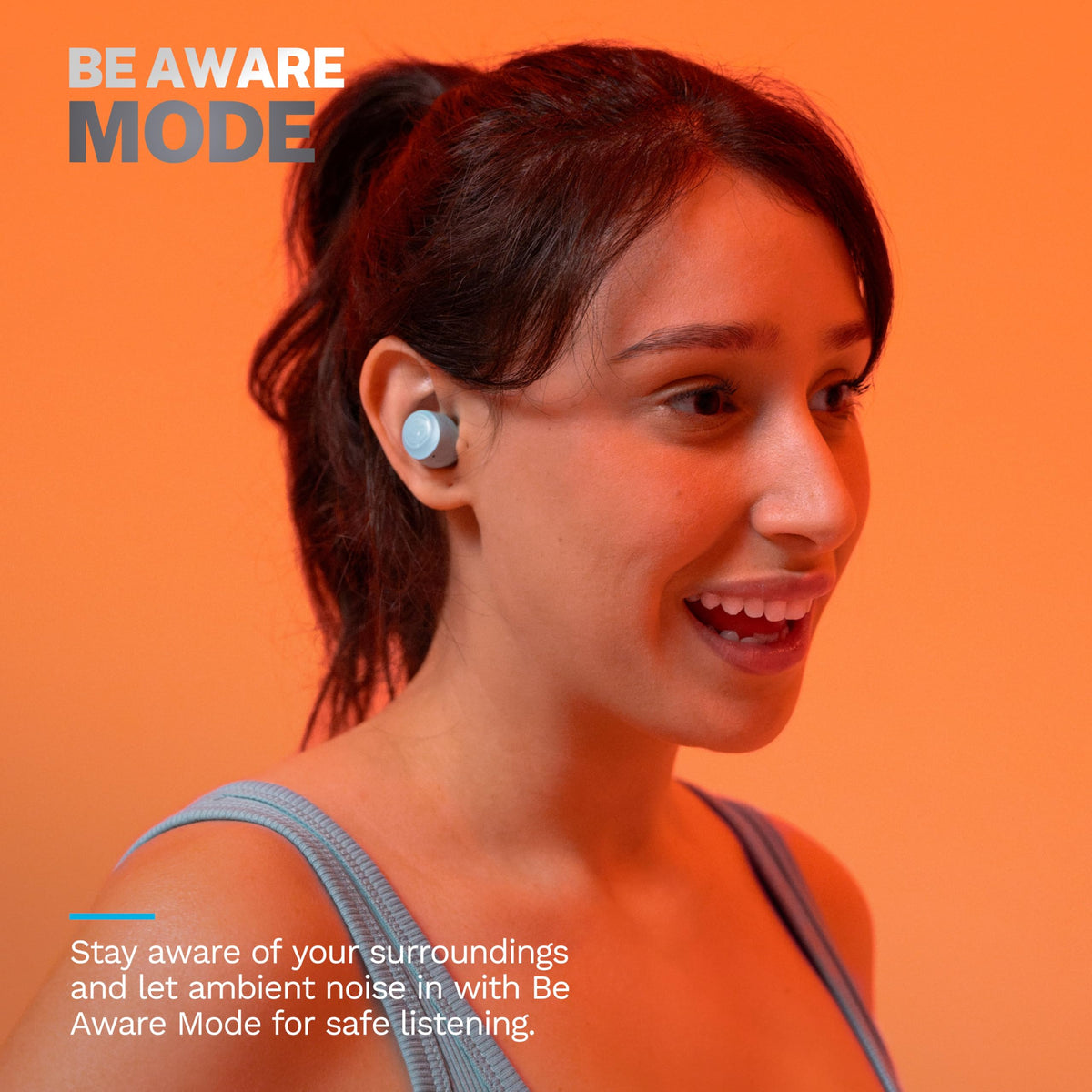 JLab Go Air Pop+ Earbuds, Dual Connect, EQ3 Sound, Mint Green