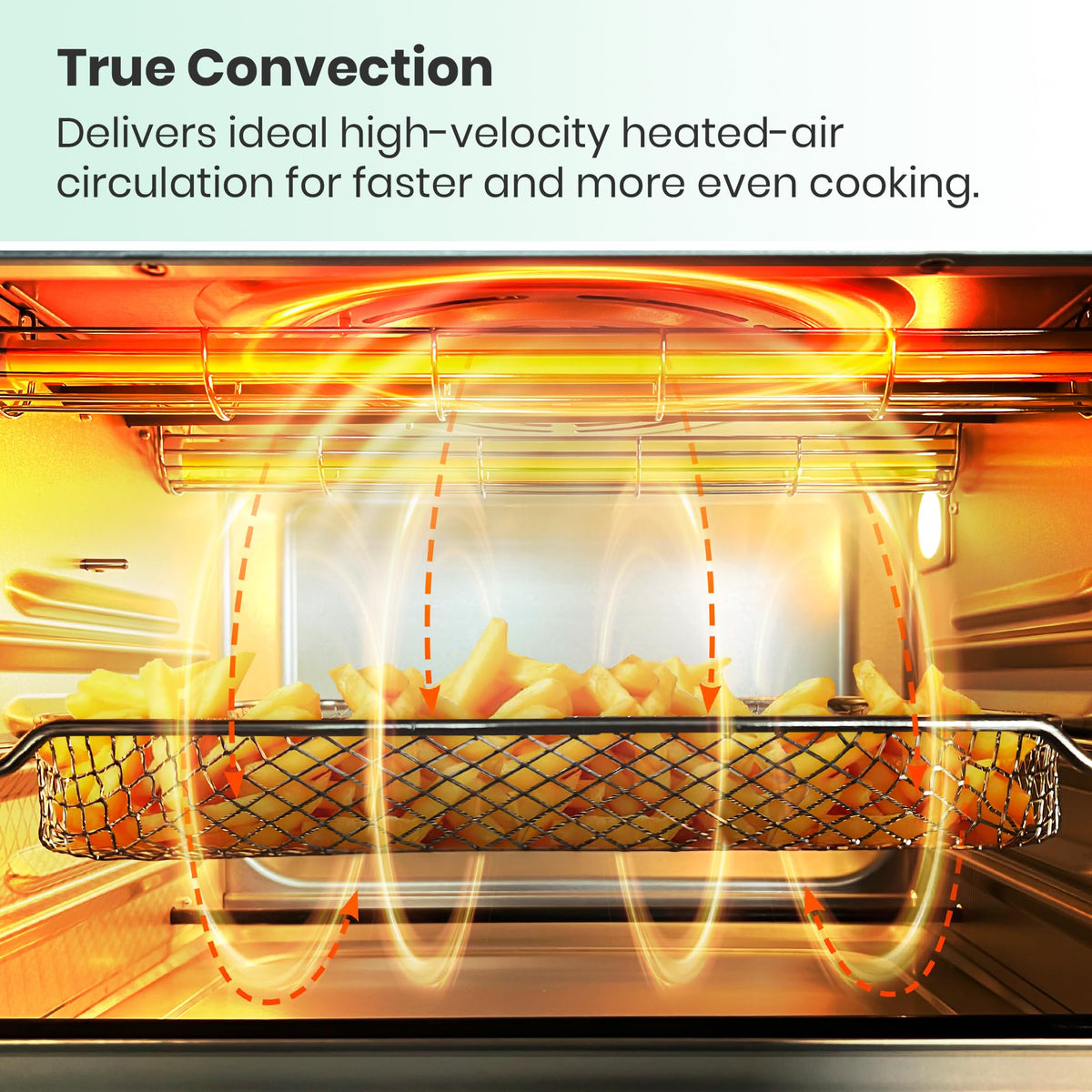 VAL CUCINA 26.3 QT Infrared Air Fryer Toaster Oven Combo, 10-in-1