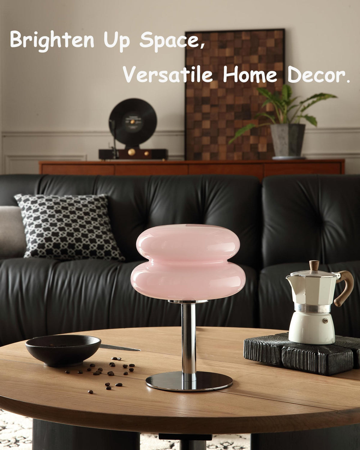 Glivpny Mushroom Lamp Table Lamp, Mid Century Modern Bedroom Lamps(Orange)