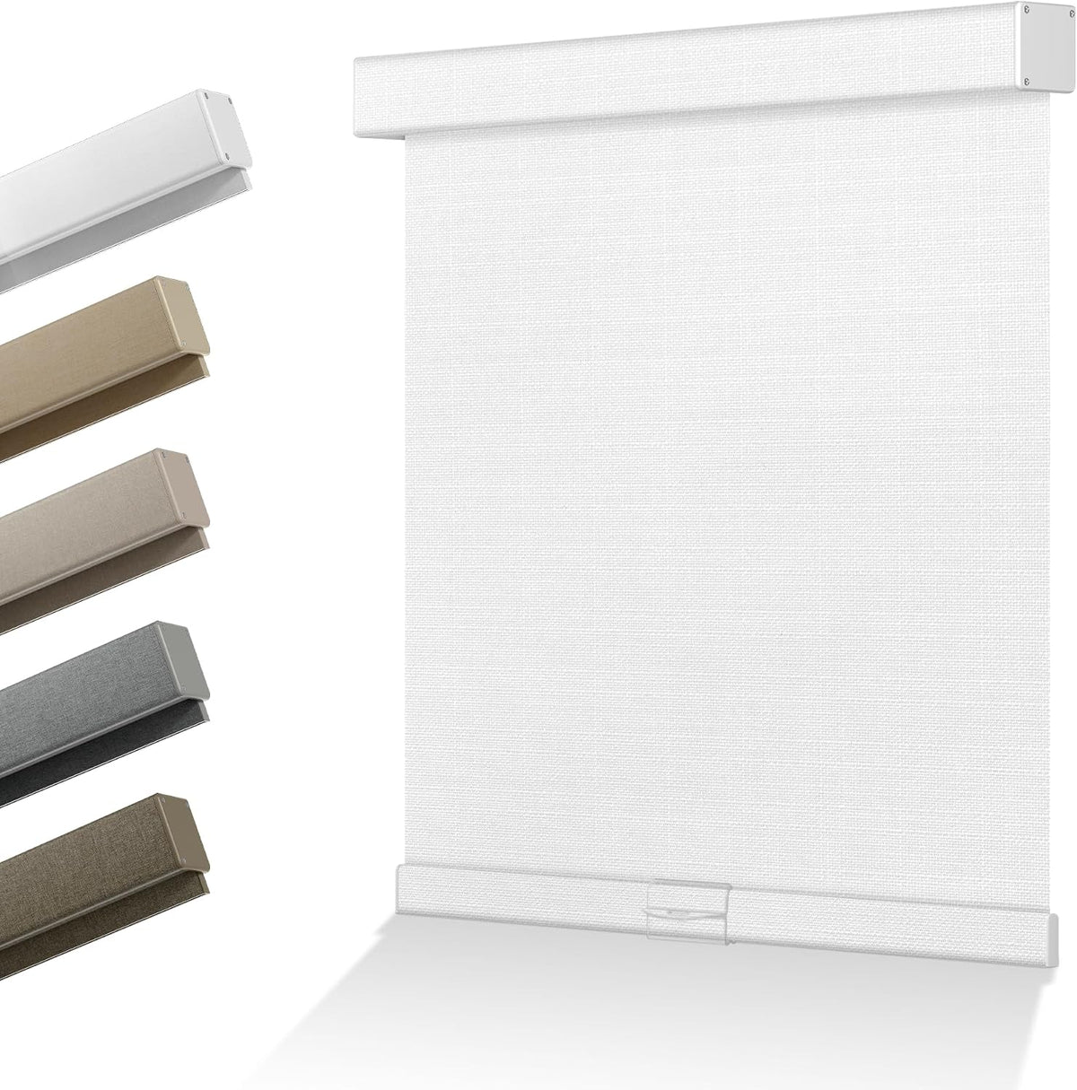 Blackout Roller Shades for Indoor Windows, Beige, Custom Size