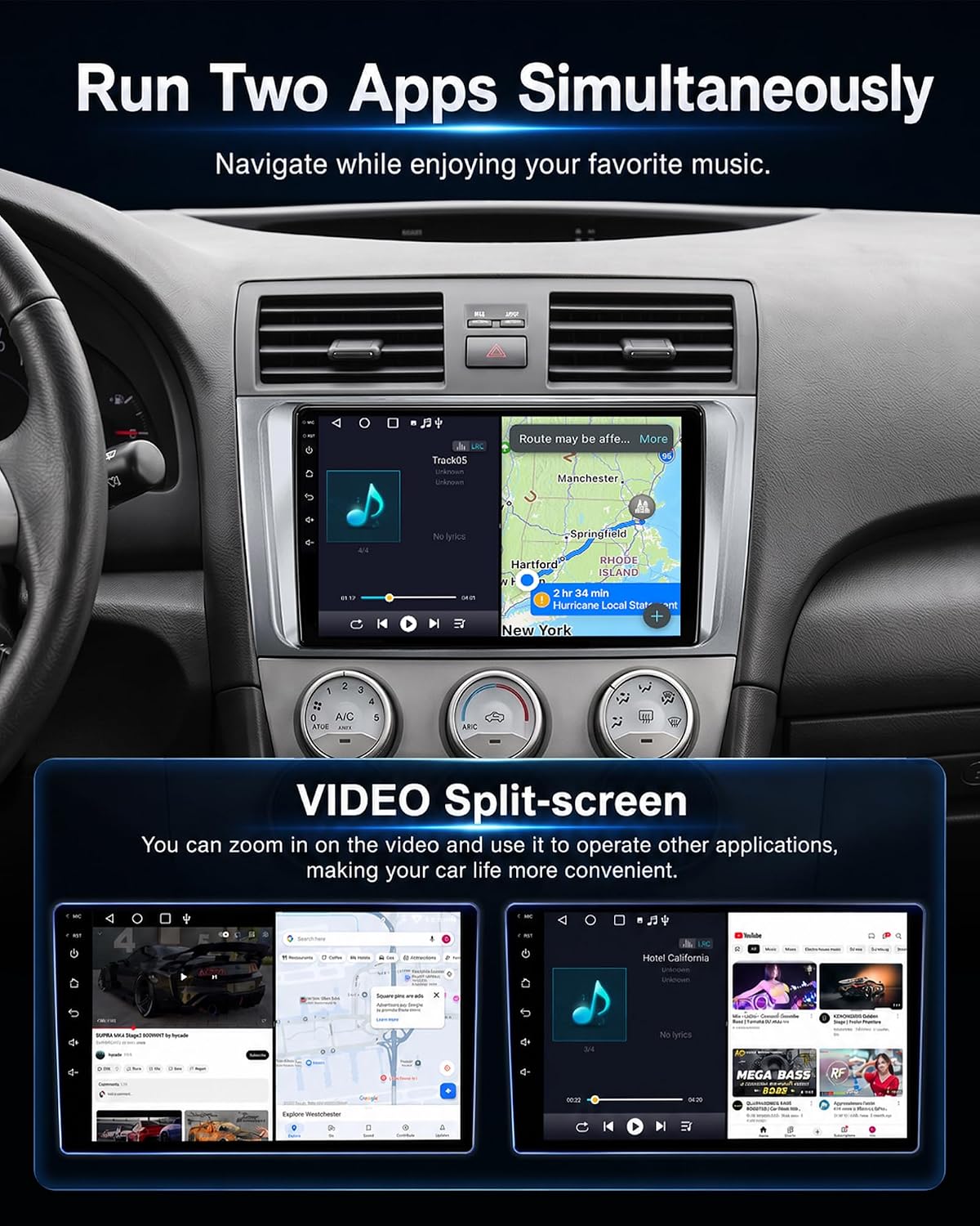64G Car Radio Stereo for Toyota Camry 2006-2011 CarPlay Android Auto