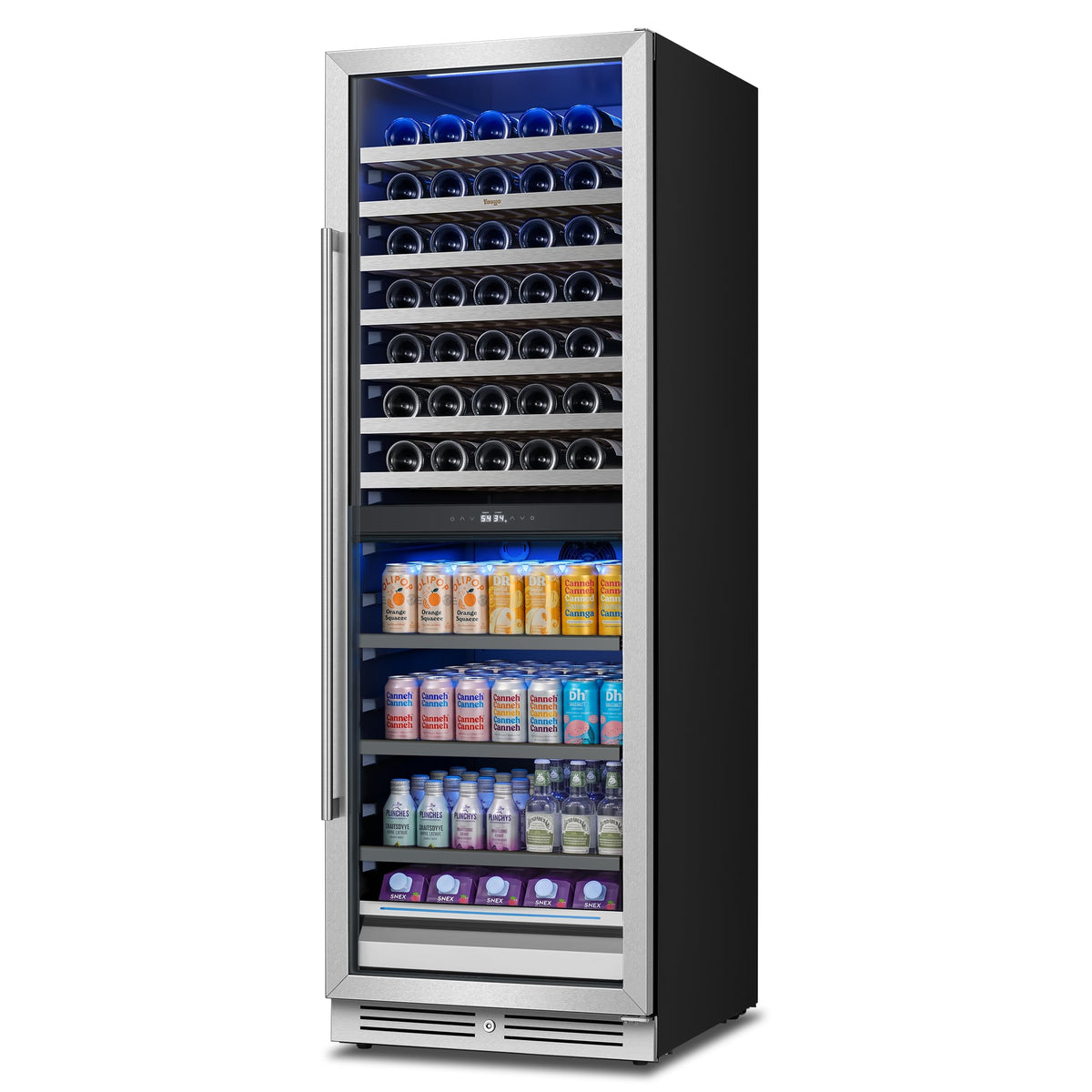 Yeego 24 Inch Dual Zone Wine Fridge with 52 Bottle
