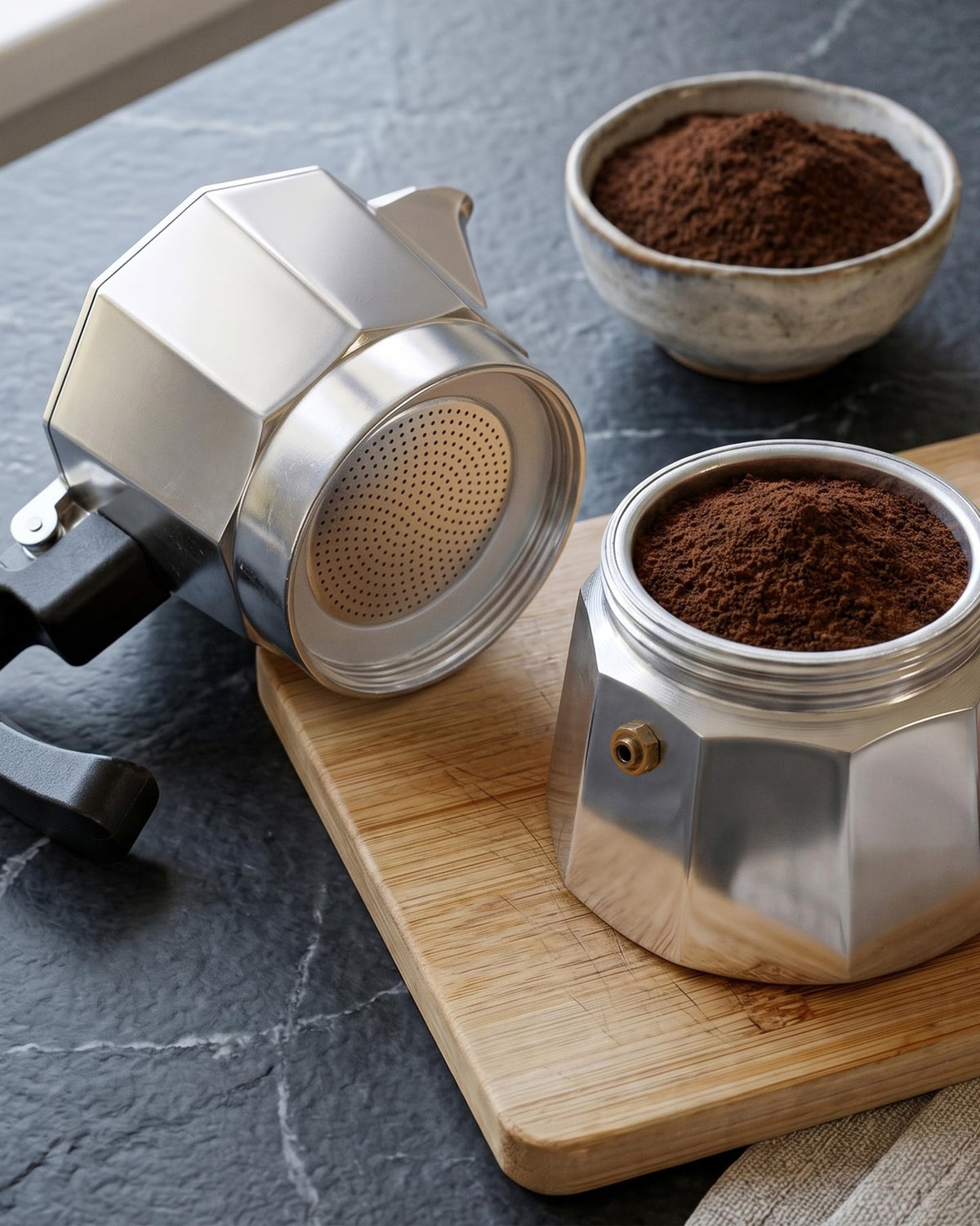 Zulay Moka Pot Espresso Stovetop Coffee Maker - Leak-Proof, Stainless Steel, Easy to Clean, Heat Resistant Handle & Knob - for Authentic Cuban & Italian Style Espresso - Makes 6 Espresso Cups - Red