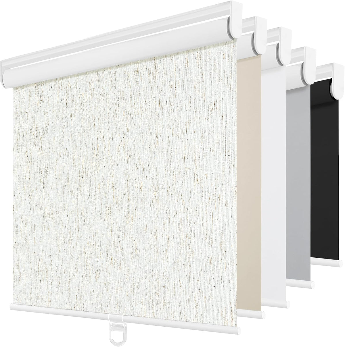 ChrisDowa Blackout Roller Shades Pull Down, Cordless Window Blinds for Home