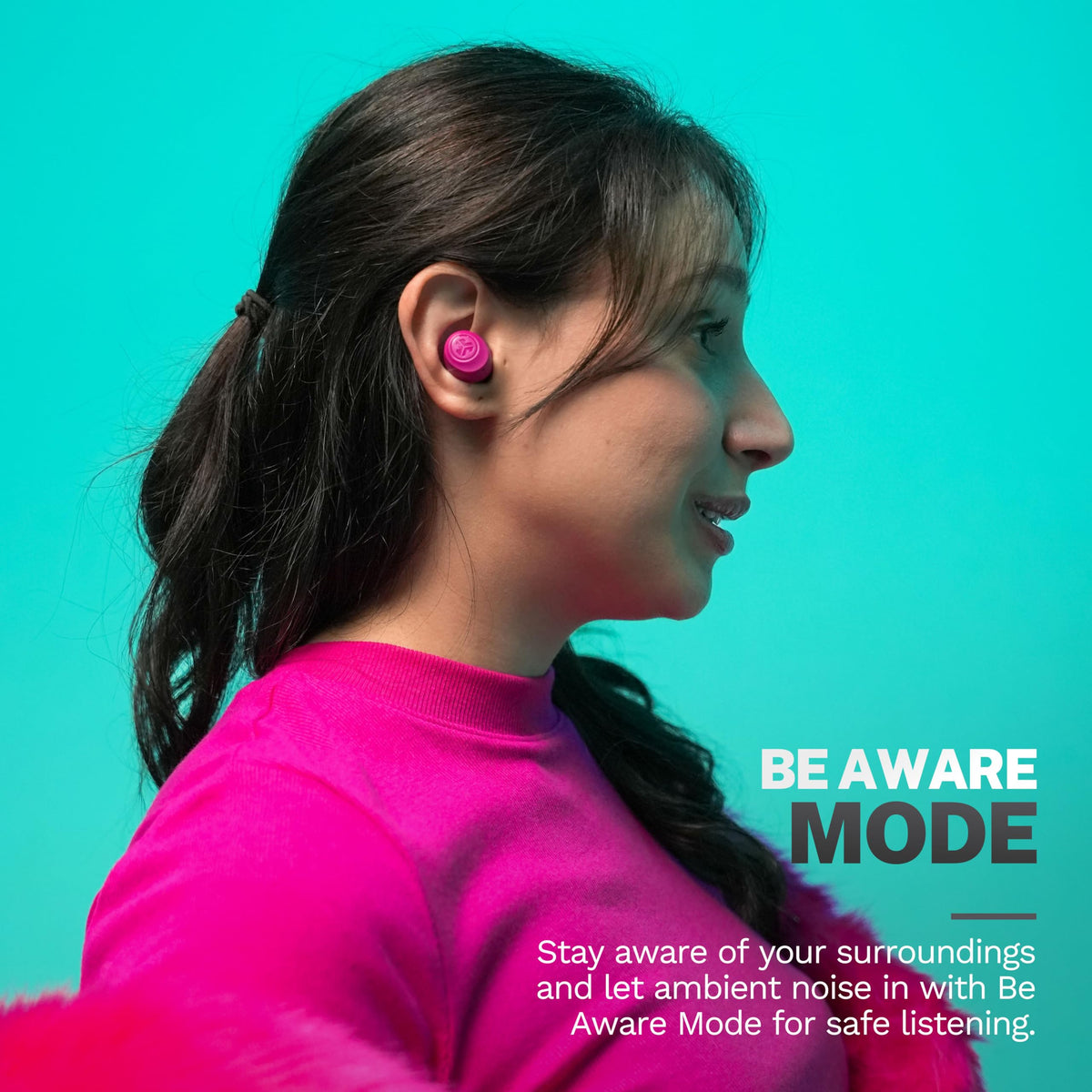 JLab Go Air Pop+ Earbuds, Dual Connect, EQ3 Sound, Mint Green