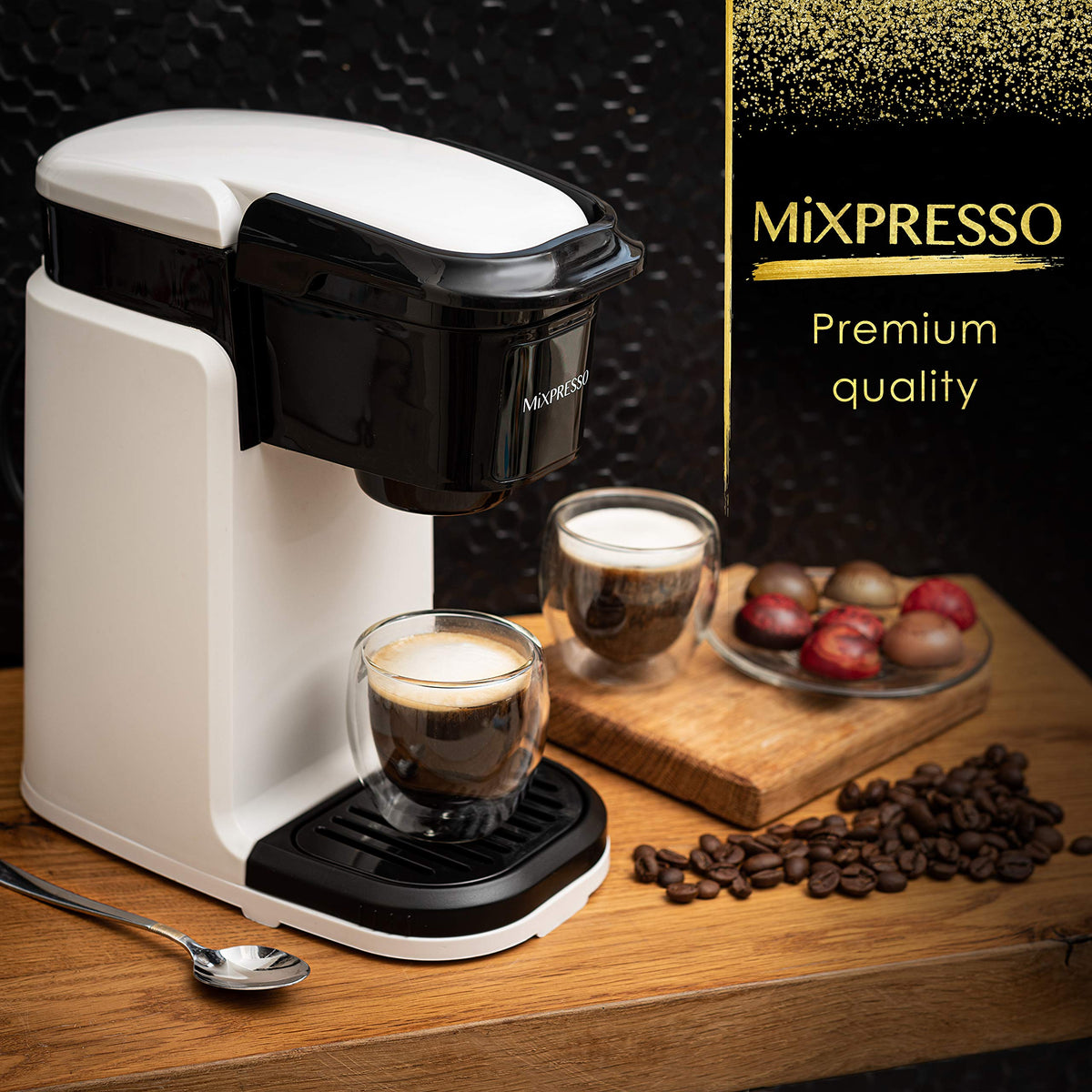 Mixpresso Single Serve Coffee Maker K Cup Coffee Maker for K Pods & Grounds