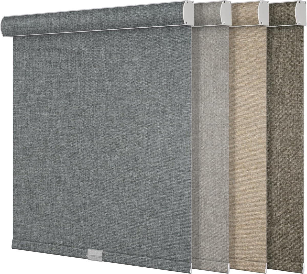 Boolegon Blackout Roller Shades for Windows, Beige, Custom Size