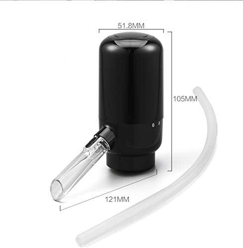 EWCover Electric Wine Aerator Pourer, Automatic 121x105x51.8 MM, Black