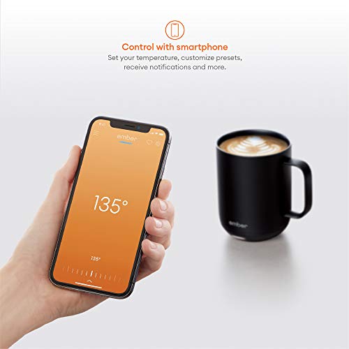 NEW Ember Temperature Control Smart Mug 2, 10 oz, 1 Count (Pack of 1), Black
