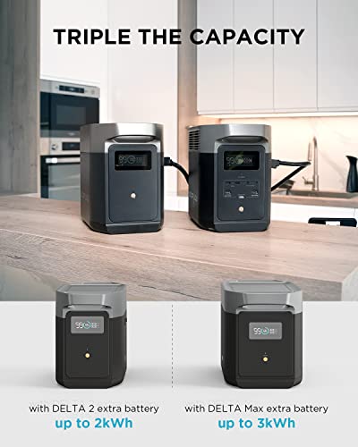 EF ECOFLOW DELTA 2 Portable Power Station, 1024Wh LiFePO4 Battery, Fast...