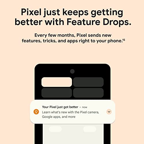 Google Pixel 6a - 5G Android Phone - Unlocked Smartphone with 12 Chalk