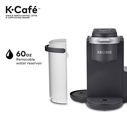 Keurig K-Cafe Single-Serve K-Cup Coffee Maker, 1 Count (Pack of 1), Charcoal