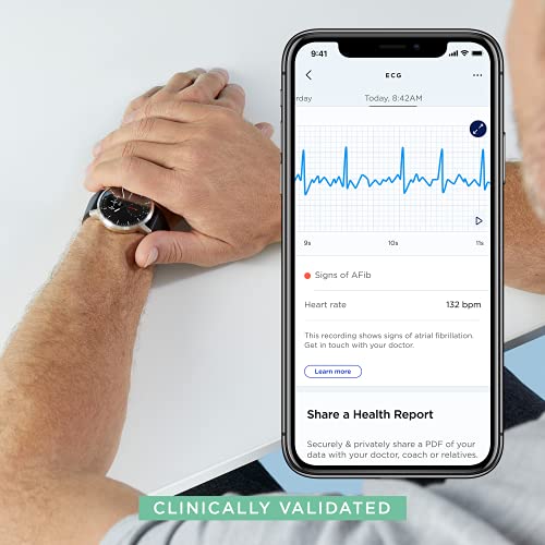 Withings ScanWatch - Hybrid Smartwatch with ECG, Heart Rate 42 mm, Black