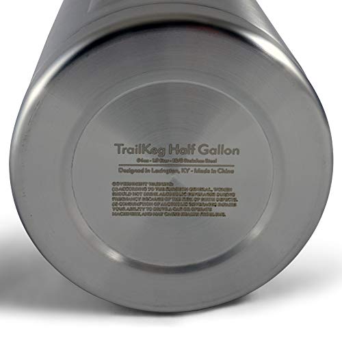 TrailKeg Half Gallon Package - Stainless Steel Growler 64 Oz,