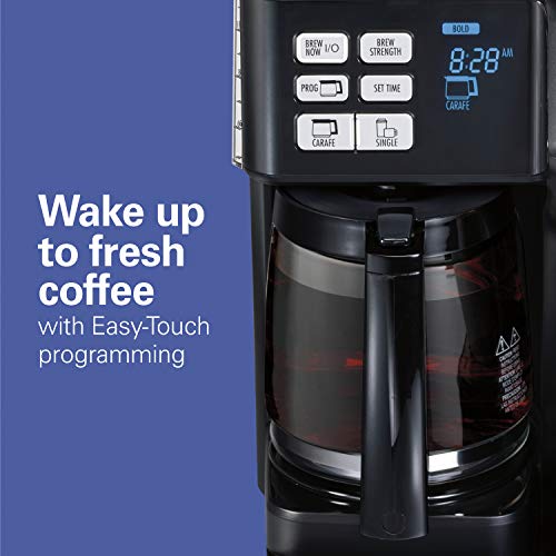 Hamilton Beach FlexBrew Trio Coffee Maker, 2-Way Single Serve & Black, Black