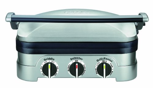 Cuisinart GR-4NP1 GR-4N 5-in-1 Griddler, 13.5"(L) x 11.5"(W) x 7.12"(H)