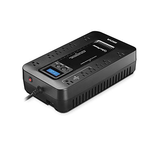 CyberPower EC850LCD Ecologic Battery Backup & Surge Protector UPS Black