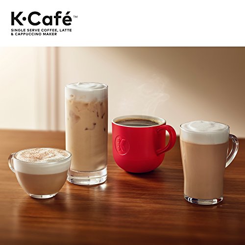 Keurig K-Cafe Single-Serve K-Cup Coffee Maker, 1 Count (Pack of 1), Charcoal