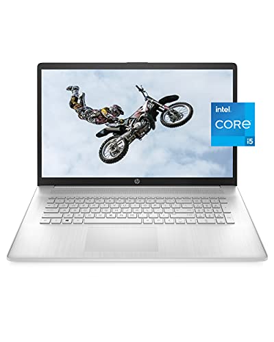 HP 17 Laptop, 11th Gen Intel Core i5-1135G7, 8 GB 17.3-inch, Natural Silver